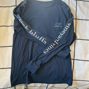 Vineyard Vines - Navy Long Sleeve T Shirt